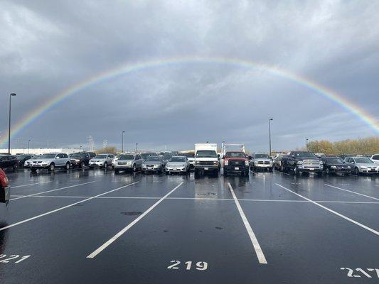 On the hunt for the pot of gold at the end of the rainbow, of course only after a safe delivery of vehicle.