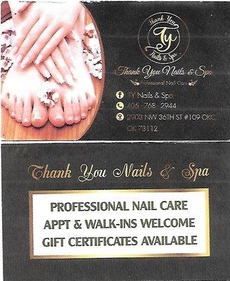 TY NAILS & SPA - OKC,OK