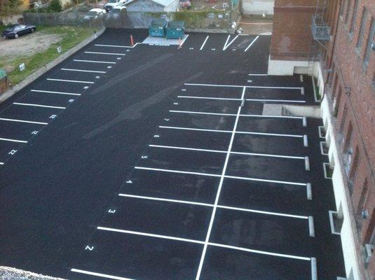 Parking Lot Seal Coating and Re-Striping Parking Lines