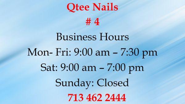 Updated Business Hours