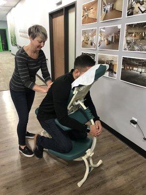 Corporate Chair Massage, call to schedule!