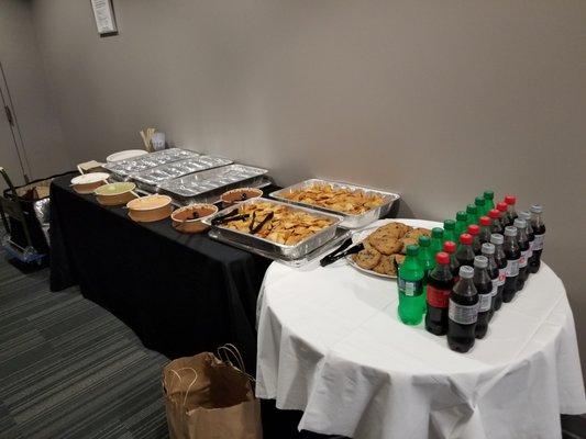 Great Catering options.