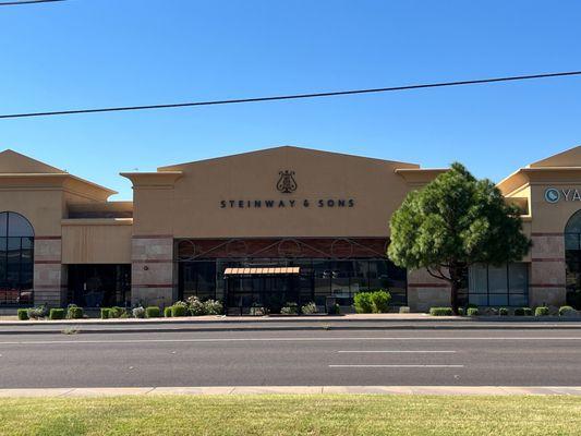 Exterior of showroom from Scottsdale Road