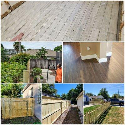 Flooring, fencing, trim we do it all