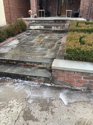 Power Washing Sidewalks and Entry Ways