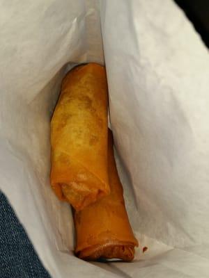 Eggrolls. A little on the small side and it's hit or miss on freshness. Cost $0.85 each