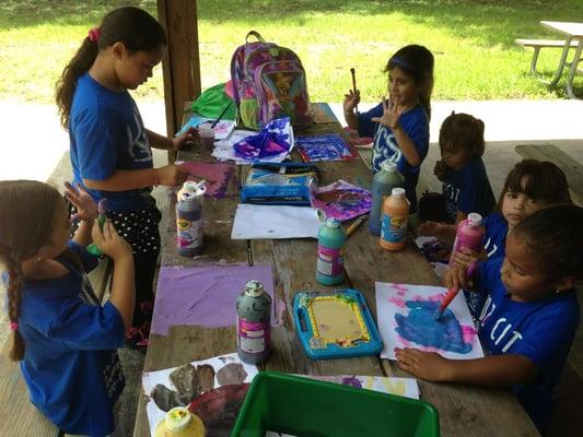 Summer Camp, enjoying a day at the park including sports, arts & crafts and a whole lot of fun!