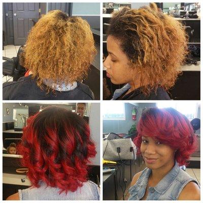 Color, curls