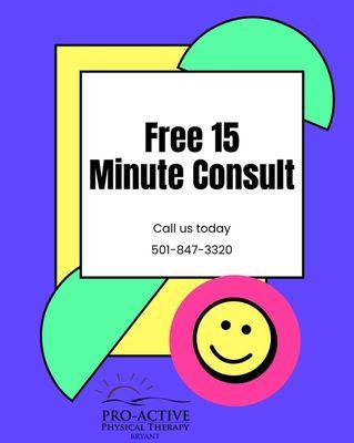 Call us today to set your free 15 minute consult!