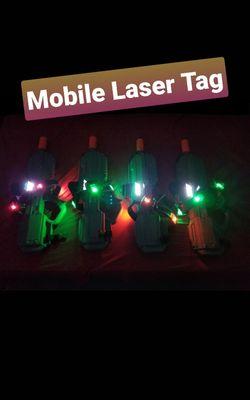 The taggers we use for our Mobile Laser Tag Parties.
We come to you!!