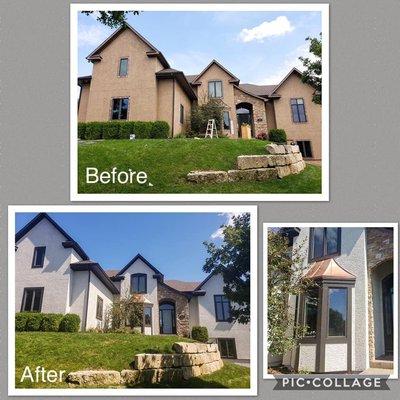 The copper accents we added to this house look fantastic!