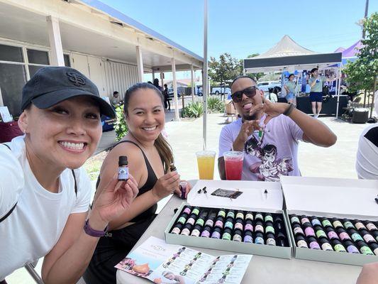 My sister in law Ari, my wife Rara and myself at a local community event  #healing #events