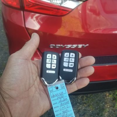 2022 Honda Odyssey Smart Key Programming Charlotte Nc