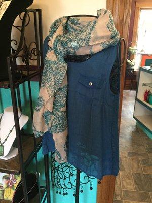 Carry beautiful women's clothing and fashionable scarves!