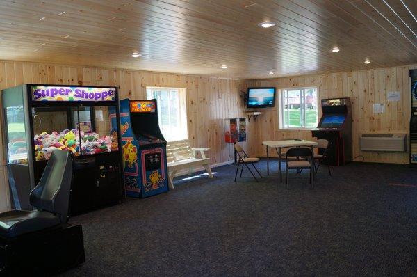 Game room with pool table