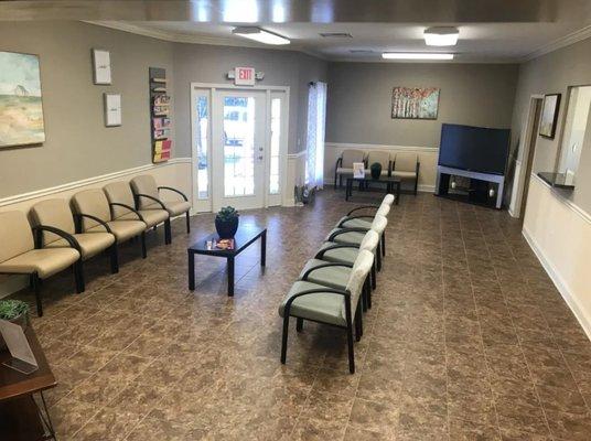 Lobby located inside 'The Boro Clinic' for in-patient visits. Virtual appointments are also available.