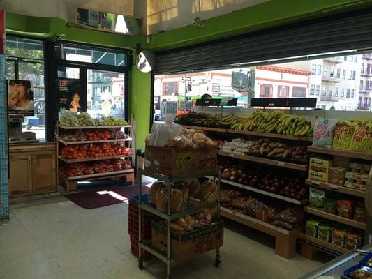 They added new shelves inside the store, and healthy eating promotion posters are all over the store.