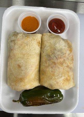 Breakfast Burrito with Choice of MEAT