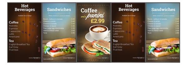 Affordable digital menu boards and digital signage for small business owners!