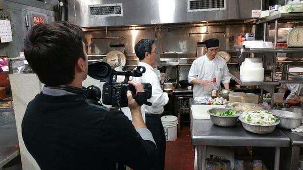 Filming at King Yum