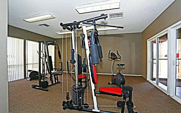 Fitness center.