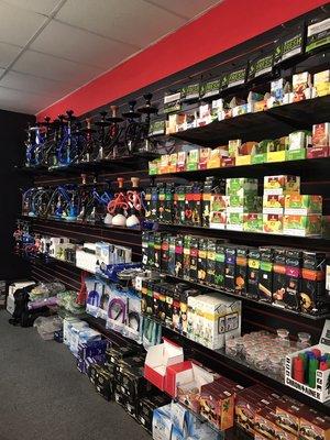 Largest selection of hookah and Sisha.