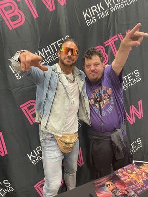 Meeting WWE/AEW wrestler JohnnyTV aka John Morrison at a Big Time Wrestling event