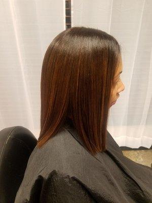 Ombre color and cut