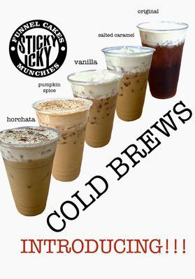 New to our menu COLD BREWS