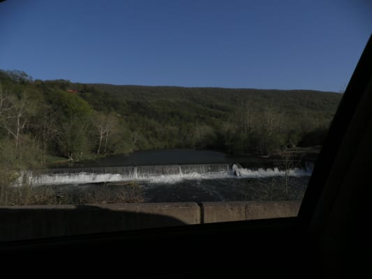 The Savannah River as seen from the bridge en route to Woodstock Tower.