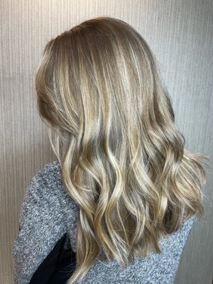 Balayage and cut