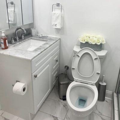 Full bathroom remodeled