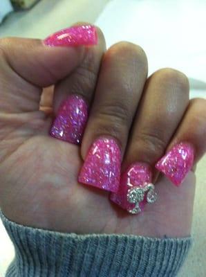 Barbie bling nails