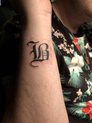 Old English "B" on my wrist