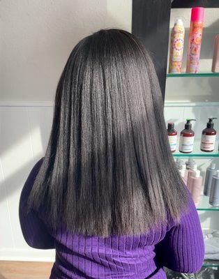 Keratin smoothing treatment  (After)