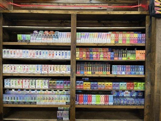 Huge selection of disposable vapes and we are always adding more.