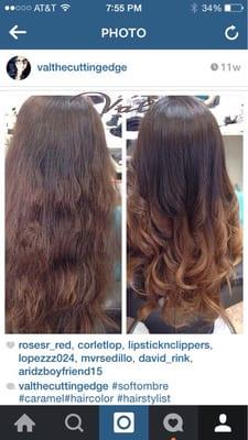 Caramel Ombre by val