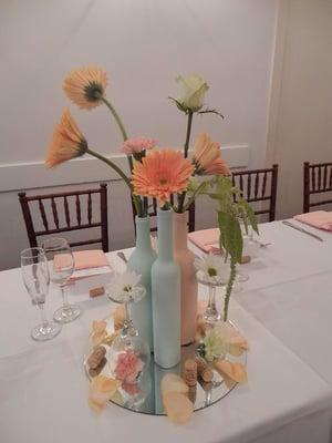 Head table arrangements, simple and perfect!!