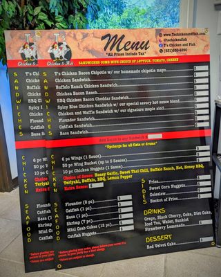 We custom designed, printed and laminated these food truck menus.