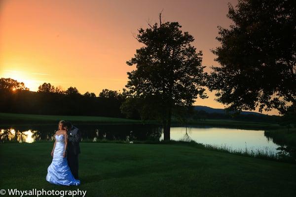 Bull Run Golf COurse Bride and Groom