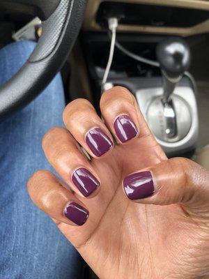 Gel manicure ($25)