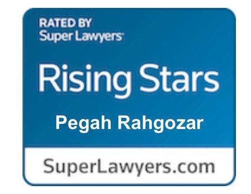 Immigration Lawyer Pegah Rahgozar awarded 2019 Rising Star by Super Lawyers!