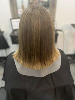 One length haircut