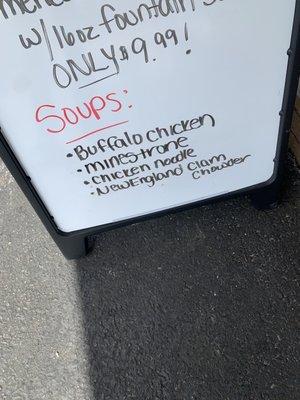 Current list of soups