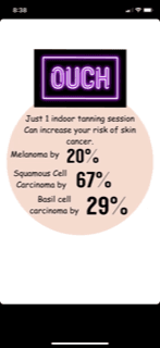 Just one tanning session can increase your risk of skin cancer.