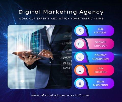 Online Marketing Services flyer