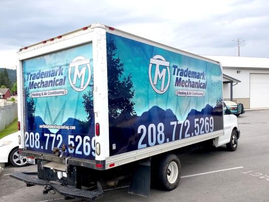 Trademark Mechanical Box Truck Wrap - Part of their Whole Fleet Wrap