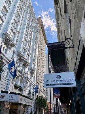 We are adjacent to the Monteleone Hotel!