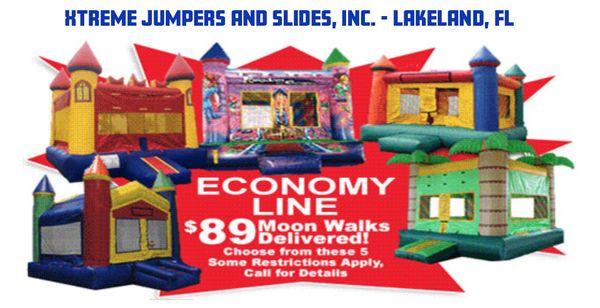 Bounce house and water slides rentals in Lakeland FL