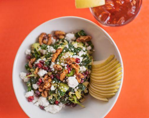 Salad featuring seasonal ingredients.